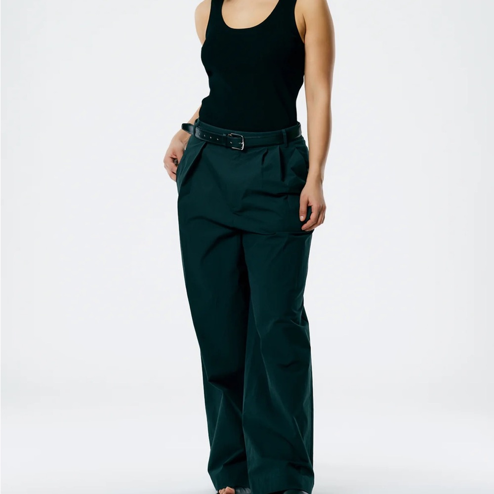 Tibi Arun Suiting Assymetric Pleat Stella Pant